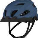 Retrospec Lennon Adult Bike Helmet with LED Safety Light Adjustable Dial & Removable Visor - Adjustable Bicycle Cycling Helmet for Men & Women