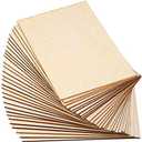 Ruisita 60 Pieces 6 x 4 Inch Rectangle Unfinished Wood Pieces Blank Sharp Corners for DIY Hand-Made Project and Home Decor