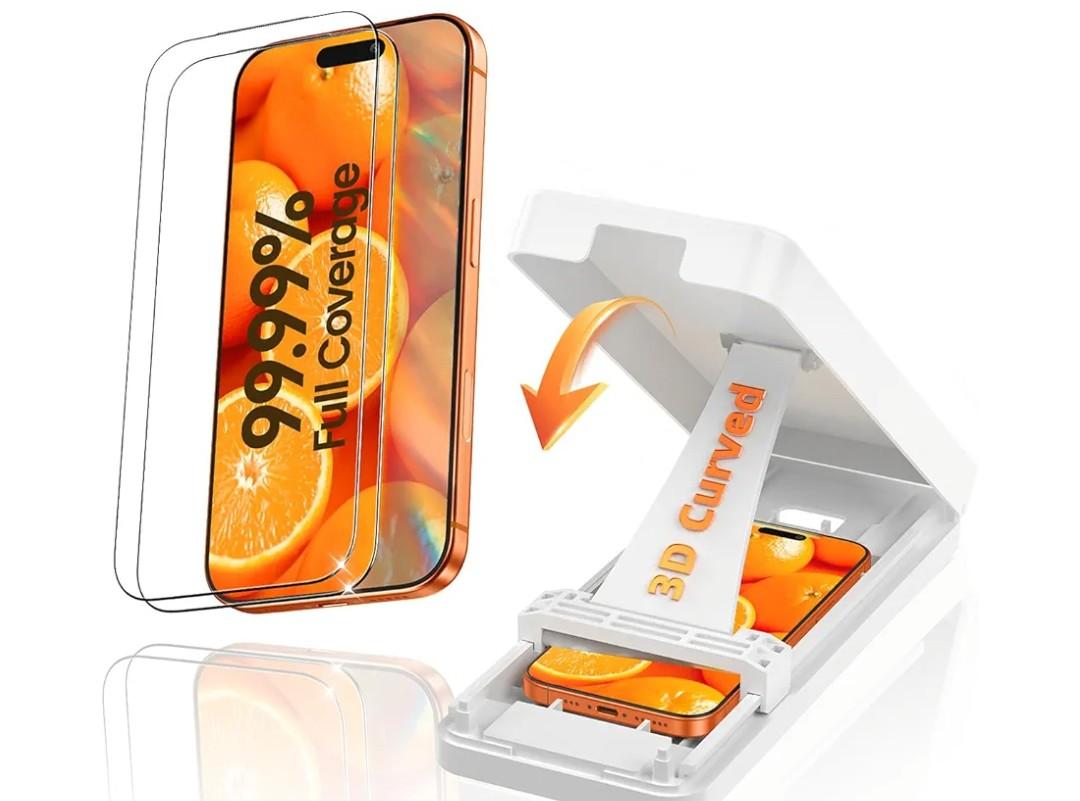 Shatterproof for iPhone17ProMax Screen Protector: AntiReflective 3D Thermal Bending Space Aluminum Glass, 12FT MilitaryGrade, Patented 3s BubbleFree Install, FingerprintProof 2Pack