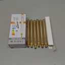 E12 Long Led Bulbs 4W Dimmable E12 Candelabra Bulb Warm White 2500K Amber Tubular Light Bulb 40 Watt T6 Edison Bulb 400lm 7.3Inch Vintage LED Filament, 6Pack