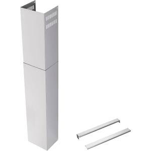 Kitchen Vent Hood Extension Stainless Steel Wall Mount Range Hood Chimney Pipe Duct Cover 210mm Width