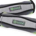 Gaiam Hand Weights for Women & Men Soft Dumbbell Walking Hand Weight Sets with Hand Strap (1 Count, Lime)