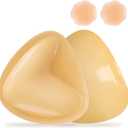 CIRLOSO Sticky Bra Push Up  Double Sided Adhesive Bras Inserts,Instant Lift Bra Pads for Enhanced Cleavage Beige