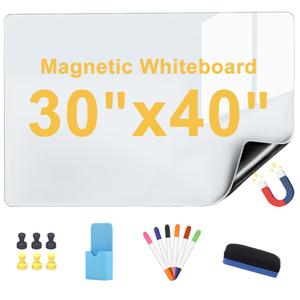 Babenoun Magnetic Dry Erase Whiteboard 30"x40" for Fridge