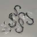 Hanging Coat Hooks Wall Mount - Heavy Duty (30LB), Large Coat Hanger Wall Hangers, Metal Hooks For Towels, Backpacks, Hats, Jackets, Keys, Bags, Robes, Dog Leashes (6 Pack) (Black)