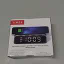 Timex Alarm Clock with Wireless Charger for iPhone, Android, and AirPods - Black (TW14B)