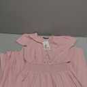 PRETTYGARDEN Women's Maxi Dresses 2025 Summer Trendy Cap Short Sleeve Button V Neck Casual Flowy Pleated Long Dress (Medium, Red)