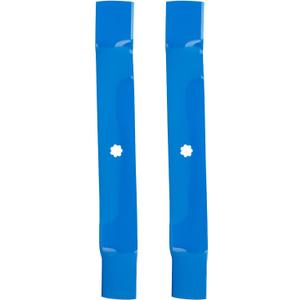 GY20850 42" Mulching Mower Blades for John Deere D105 D130 S100 S110 S240 LA115 X300 E100 E110 LA135 Replace GX22151 AM137328 AM137333 AM141033 GX21694 M149422 42 inch Deck Lawn(7-Point Star), Blue