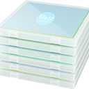 Denkee 12 x 12 Paper Storage, 6 Pack Scrapbook Paper Organizer Storage, Craft Organizers Box, Portable Storage Containers for Board Game, Craft, Art Supplies