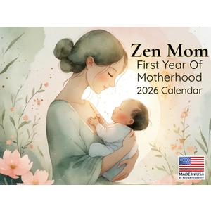 Zen Mom Calendar 2026 Motherhood Monthly Wall Calender 12 Month | American Made In The USA