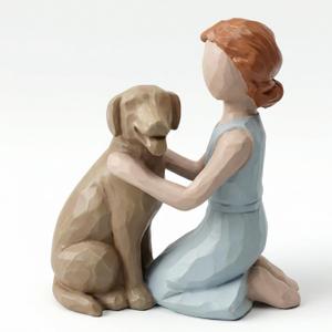 Memorial Gifts for Your Loved Pets,Sympathy Gifts for Companionship,Dog Memorial Gift for Loss of Dogs,Sculpted Hand-Painted Figures for Dog Lovers