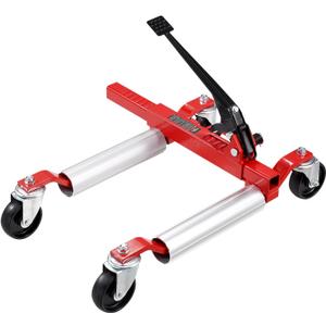 VEVOR Wheel Dolly, 1 Piece Wheel Dolly Car Skate, Heavy Duty Vehicle Positioning with Ratcheting Foot Pedal, Ratchet Type Tire Skate Tire Jack for Car Truck RV Trailer, 1500 LBS