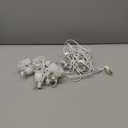 Meonum 2 Pack Accessory Cord with 18 LED Light Bulb C7 Cord Clip Christmas Village Lights with Double Spare Fuse Blow Mold String Lights Decoration for Xmas Village House Pumpkin Crafts