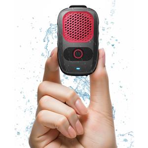 Qozybuds Wearable Bluetooth 5.4 Speaker with Up to 30 Hours Battery Life, Clip-On Speaker, IPX6 Wateproof, Built-in Noise Cancelling Mic for Crystal Clear Calls Premium Audio