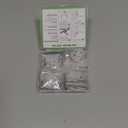 Set of 4 Hearing Aid Clips, Adjustable Hearing Aid Lanyard Anti-Lost BTE Clip String with 12 Pairs Silicone Loops, Hearing Protection Accessories for Adults & Kids, Binaural, Grey