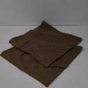 Kevin Textile Pack of 2 Decorative Outdoor Waterproof Pillow Covers Garden Checkered Cushion Sham Throw Pillowcase Shell for Patio Tent Couch 20x20 Inch Brown
