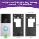 Adhesive Video Doorbell Mount for Video Doorbell, No Drilling Camera Door Mounting Holder Bracket Accessories for Apartments Office Houses