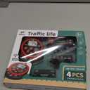 Motorized Train for Wooden Track, Remote Control Train with Magnetic Connection, Battery Operated Locomotive Trains for Toddlers, Compatible with Thomas, Brio, Chuggington, Red