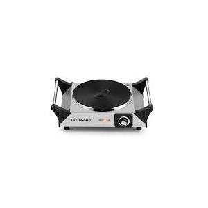 Techwood Hot Plate, Electric Stove for Cooking,1500 Watts Electric Hot Plate, Power Indicator Lights, Easy to Clean, Temperature Controls(Silver)