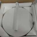 TUTOTAK Tall Round Side Table, Small End Table, Beside Table, Drink Table, Pedestal Side Table, livingroom, White TB01BW065
