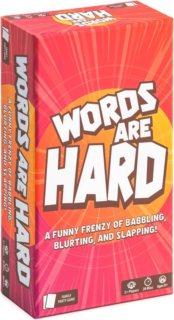 Words are Hard - Party Games - Family Card Games - for Kids 8 and up - for Adults - Family Game Night - Travel Game - Laugh Out Loud