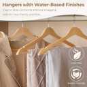 GRANNY SAYS Clothes Hangers for Closet, 30 Pack Wood Hanger, Heavy Duty Wooden Hangers for Coats, Suits, Pants, Natural Wood Color