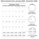2026 Wall Calendar - Large Calendar 2026 from January 2026 - December 2026, 12 Months Calendar/Planner with Thick Paper, 20" x 30", Vertical, Black