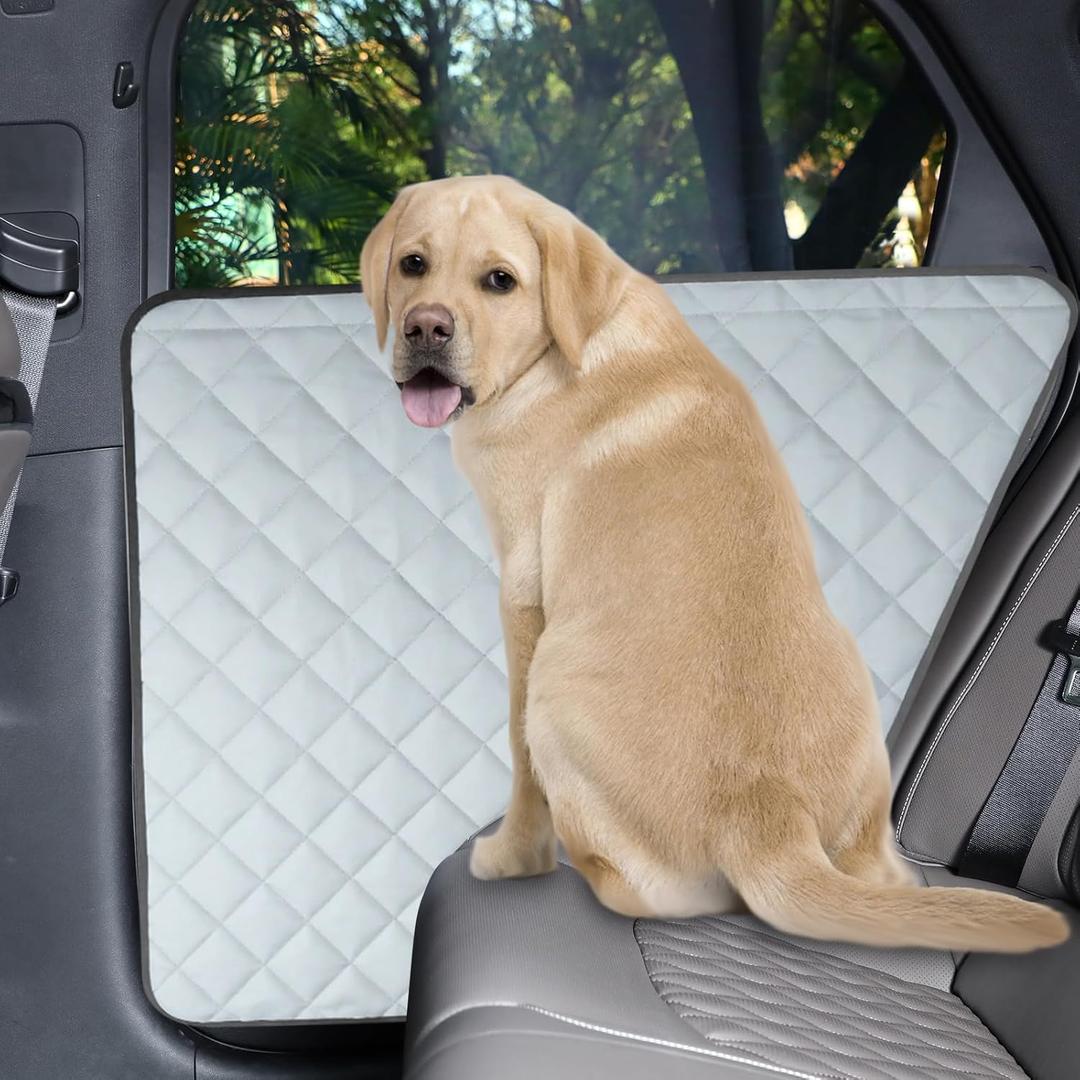 Dog Car Door Protector, 2 Pack Heavy Duty 5-Layer Car Door Protectors from Dog Scratching,Waterproof Door Protectors for Vehicles,Universal Fit for Cars, Trucks, SUVs, Storm Gray