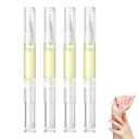 Nailz Nail  Pen - Radiant Nail Cuticle Oil for Strength and Moisture, Rejuvenation Serum Cuticle Oil Pen, for Finger Edge Manicure Nourishing, Nail Skin Edge Care (2ml, Lemon) (0.01 Fl Oz (Pack of 4))