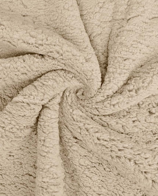 Gentle Soft Sherpa Fleece Blankets Queen Size for Bed - Thick and Warm, Soft Fuzzy Plush Queen Blanket for Winter, Linen, 90x90 Inches