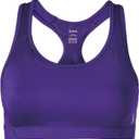 Soffe Women's Medium Support Sports Bra (Purple, XL)