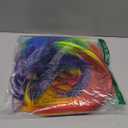 ANOGOL Hair Cap+ Rainbow Wig Scene Long Straight Colorful Synthetic Hair Pride Wigs Women Men Multi-Colored Wigs Anime Cosplay Halloween Costume Christmas Party LGBT Rainbow Outfit Mardi Gras Wig