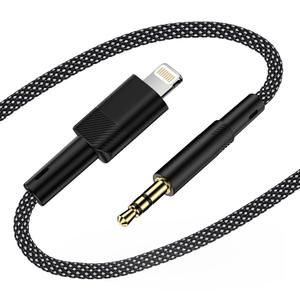 Aux Cable for iPhone 14 Pro Max 14 Plus 13 13 Pro Max 13 Plus 12 12 Mini 11 Pro Max Mini XR XS 8 iPad,Lightning to 3.5mm headphone Jack Male Aux Audio Cord 6FT for Car Stereo Home Speaker Headphone