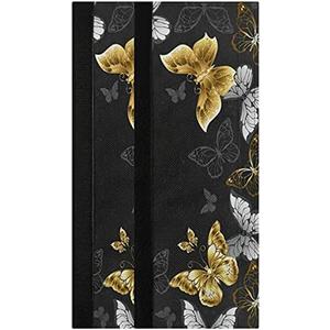 Oarencol White Golden Butterfly Refrigerator Door Handle Covers Set of 2 Kitchen Appliance Decor for Fridge Oven Dishwasher