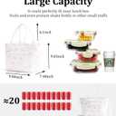 Lunch Bag for Women Adult Large Insulated Lunch Box Girl Cute Corduroy Lunch Tote Bags Reusable Leakproof Cooler Work Picnic