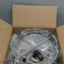 Set of 3 Christmas LED Light Balls, Hanging Tree Globe Lights - Fold Flat Metal Frame, Indoor/Outdoor Decoration (Warm White)