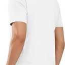 MAGNIVIT Men's Shirts Short Sleeve Cotton T-Shirt Crew Neck Light Tees Classic Basic Casual Tops Plain Soft Shirt (White, L)