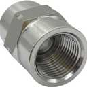 Beduan Stainless Steel Reducing Coupling Adapter 1/2" NPT Female x 1/4" NPT Female Hex Coupler Pipe Fitting for Air Water Gas Oil(Pack of 2)