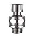 Shower Head Swivel Ball Adapter Brass Adjustable Shower Arm Connector Universal Showering Component (Brushed Nickel)
