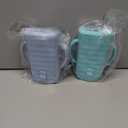 Dinneractive Sip Wiz - Baby Pouch Holder No Squeeze Pouch Food Pouches & Juice Box Holder - Anti-Squeeze Yogurt Pouch Reusable Toddler Essentials 2 Pack