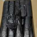 TYPLASTICS Trash Can Liner - Wholesale 1000 Count Black Garbage bags on Perforated Roll 7-10 Gallon Multipurpose for Office Bathrooms Business Home Commercial and Industrial Needs 24" x 24"