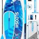 SLOOSH Inflatable Stand Up Paddle Board, 10'6" Inflatable Paddle Boards with Premium Accessories, Non-Slip EVA Deck, Ultra-Light Carry Bag Pump, Meander SUP for Youth & Adults