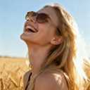 STGATN Vintage Round Sunglasses for Women Polarized UV Protection, Trendy Retro Designer Style ST028 (1. Matte Tortoises Frame Gradient Brown Lens)