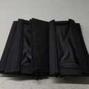 4 Packs CD Storage Box with Visible Window, Stackable CD Case Holder with Dustproof Lid and Handles, Holds Up to 148 CDs in Full Jewel Cases-15.75 x 6.10 x 5.31 Inches-Black