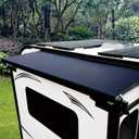 RV Slide Out Topper - Modular Camper Slide Out Awning Kit for 5th Wheels, Travel Trailers and Motorhomes - Black, 8'9'' (8'1'' Fabric)