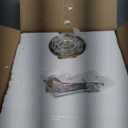 4-Light Bathroom Light Fixtures, 27" Brushed Gold Vanity Lights for Bathroom with Ribbed Clear Tulip Glass Shade, Vintage Bathroom Vanity Lighting Fixtures Over Mirror for Bedroom Living Room Hallway