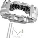 cciyu 192767 Front Left Brake Caliper Without Bracket For Lexus For GX470 2003-2009,For Toyota For 4Runner 2003-2009(Casting # 13WH)