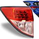 Tail Light Outer Compatible With 2016-2022 Honda HR-V HRV Sedan Left Driver Side Taillight LED Brake Without Turning Bulb Replace 33552-T7S-A01
