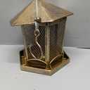 Wild Birds Feeder, Finch Bird Feeder for Outdoors, Metal Hexagonal Gazebo Birdfeeder for Garden Patio Outside Hanging
