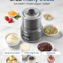 Ice Cream Maker Machine, 2.1 Quart Double Insulated Machine, Soft Serve Ice Cream, Gelato, Sorbet and Frozen Yogurt Maker, Fast Cooling, Visible Feeding Port, Easy 3-Button Control